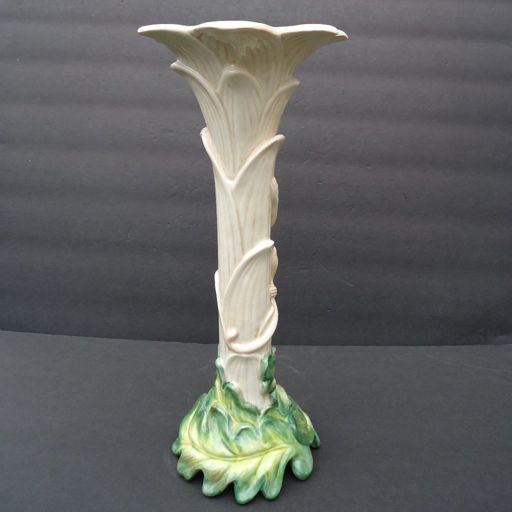 Fitz and Floyd Cape Town MONKEY&PALM CANDLE PILLAR - Picture 3 of 16